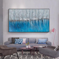 Winter Scenery Abstract Modern On Canvas Hand Painted d