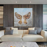 Hand Painted Beautiful Butterfly Oil Painting on Canvas Modern Animal As