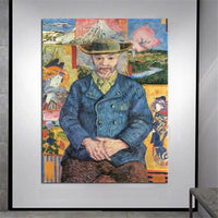 Hand Painted Van Gogh Oil Paintings Father Tang Ji Abstract Canvas Art Wall House Decor Murals