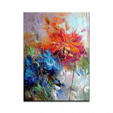 Hand Painted Palette 3D Knife Flower Painting Modern landscape On Canvas