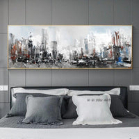 Modern Abstract Hand Painted Canvas Wall Art Decorative Minimalist Bedroom