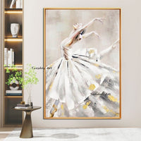 Hand Painted Oil Painting Modern Figures Abstract Canvas Wall Painting