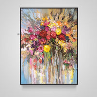 Hand Painted Canvas Abstract Modern Canvas Decorative Flower Rose Painting