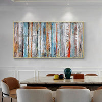 Hand Painted Abstract Landscape Painting On Canvas Hand Painted Wall Art