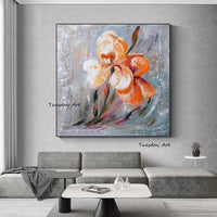 Hand Painted Oil Painting Impression Flower Abstract Room Size