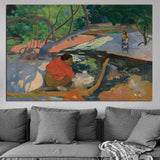 Paul Gauguin Early Morning Hand Painted Art Oil Painting Impressionism Landscape People Abstract Room Decors