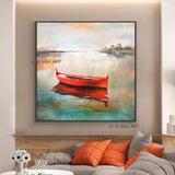 Hand Painted Painting On Canvas Wall Decoration Home Club Sailboat Seascape Hand Painted Abstract Paintings For Interior