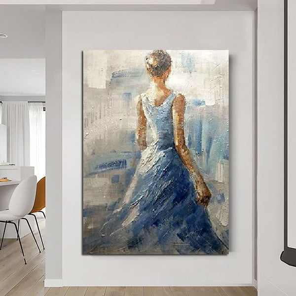 Hand Painted Art Oil Painting Modern Impression People Abstract Paintings For Home Hotel Decor Wall Art