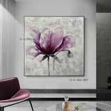 Home Decor Wall Art Purple Flower Wall Art Mural Office