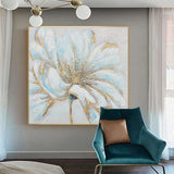 Abstract gold flower Painting Hand Painted Canvas Painting Modern Art Hotel Decorative Painting Wall Art painting Home Decor