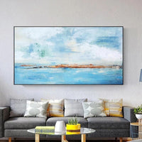 Oil Painting Hand Painted Landscape On Canvas Seascape Abstract Wall Art