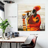 Abstract Canvas Painting Retro Figure Modern Wall Art Canvas Pictures Home Decor