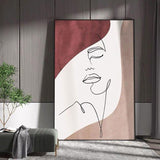 Hand Painted Naked Women Line Drawing Sexy Girl Canvas Oil Painting Abstract Boho Decor