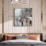 Abstract Modern Landscape York City Street View Hand Painted On Canvas For Living room