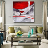 High Quality Artist Hand Painted Abstract Lady Figure on Canvas Sexy Lady with Red Hat for Wall Decor