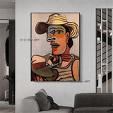 Abstract Hand Painted Decorative Famous Sailor and Art Picasso Canvas for Home Design