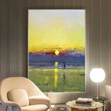 Hand Painted Oil Paintings On Canvas Landscape Abstract Posterss