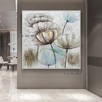 Hand Painted On Canvas Flower Paintings Home Wall Art Flower