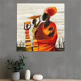 Abstract Canvas Painting Retro Figure Modern Wall Art Canvas