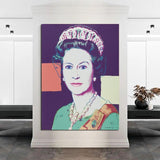 Hand PaintedQueen Elizabeth II Andy Warhol Masterpiece Canvas Oil Paintings Walls