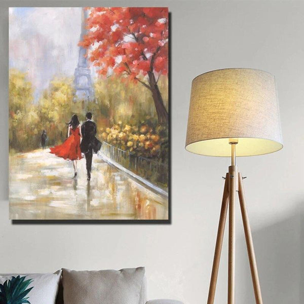 Hand Painted Oil Painting Landscape Impression People Abstract Modern Canvas Hoom Decor Wall Art