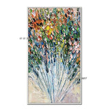 Hand Painted Abstract Wall Art Modern Minimalist Flowers Canvas For Living