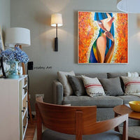 Hand Painted Oil Paintings Modern Figures Abstract Wall Art Canvas Painting Nordics For Living Decor