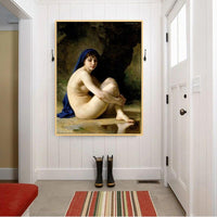 William Adolphe Bouguereau Hand Painted nude Abstract Canvas Oil Paintings Background Decor