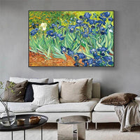 Hand Painted Van Gogh Famous Impressionist Hand Painted Oil Paintings Iris Abstract Room Decors