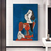 Hand Painted Picasso and Dali Rhapsody of Genius Abstract Painting Decorative