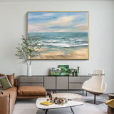 Hand Painted Abstract Seascape Oil Painting Canvas Art Interior Decor Home Showpieces Wall Art On Canvas