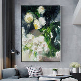 Hand Painted Knife Flower Oil Paintings On Canvas Wall Art Modern Canvas Art