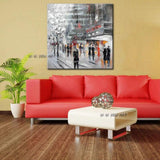 Abstract Modern Landscape York City Street View Hand Painted On Canvas For Living room