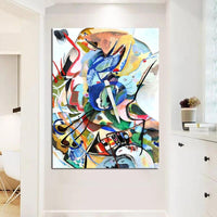 Hand Painted Wassily Kandinsky Abstract Art Oil Painting Famouss Presents