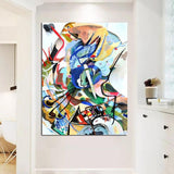 Hand Painted Wassily Kandinsky Abstract Art Oil Painting Famouss Presents