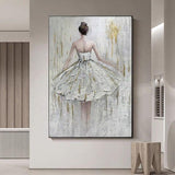 High Quality On Canvas Dancer Girl Oil Paintings Wall Art