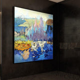 Abstract picture Hand Painted Canvas Art gold bedroom Modern home decoration wall painting