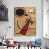 Hand Painted Oil Painting Vassily Kandinsky Rot in Spitzform Famous Painting Decor