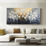 Hand Painted Oil Painting Modern Abstract Oil Painting Knife Flowers Home Room