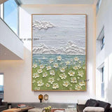 Knife Flower Abstract Hand Painting On Canvas Hand Painted Without Border