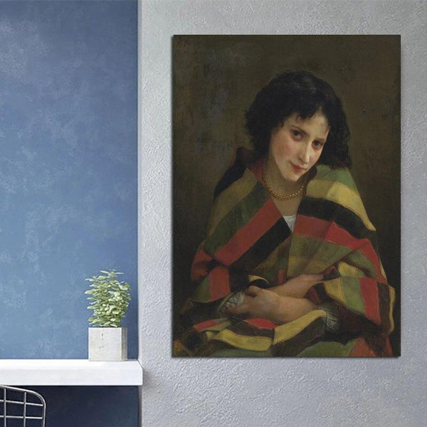 William Adolphe Bouguereau Spinner Hand Painted Abstract Canvas Oil Painting Decor