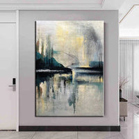 Northern Europe Hand Painted Oil Paintings Impression Landscape Abstract On Canvas Modern