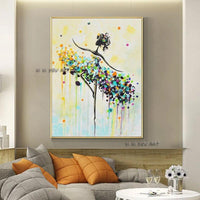 Hand Painteds On Canvas Abstract Art Ballet Modern Home Villa hotel Corridor