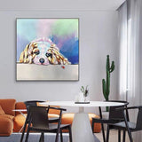 Hand Painted Cartoon Animal On Canvas Oil Painting Canvas