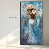 Famous Artist Hand Painted Dancing Girl Canvas Wall High Quality Modern Wall Art artwork