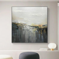 Texture Landscape Wall Art Hand Painted Modern Abstract Oil Painting On Canvas