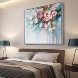 Thick Oil Painting On Canvas Hand Painted Modern Painting For Home Hand Painted Floral Artwork