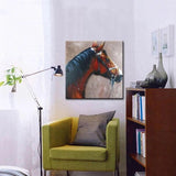 Modern Abstract Oil Painting Animal Hand Painted Canvas Oil Paintings Horse On Canvas Wall Art for Home Mural Decor As