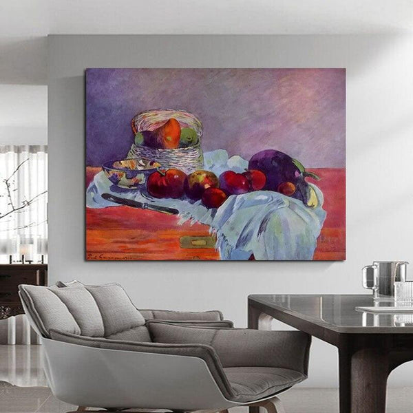 Paul Gauguin Hand Painted Oil Painting Still Life with Knife Abstract People Landscape Classic Retro Wall Art Decor