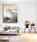 Modern Hand Painted Oil Painting Abstract Home On Canvas Unframed